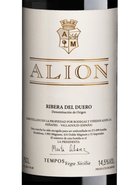 Alión Ribera del Duero 2017