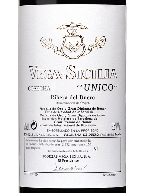 Vega Sicilia Unico (Gran Reserva) 2011