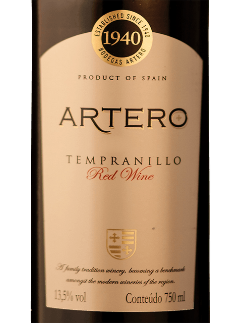 Bodegas Artero Tempranillo