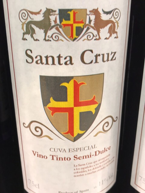 Santa Cruz Cuva Especial Tinto Semi - Dulce 2012