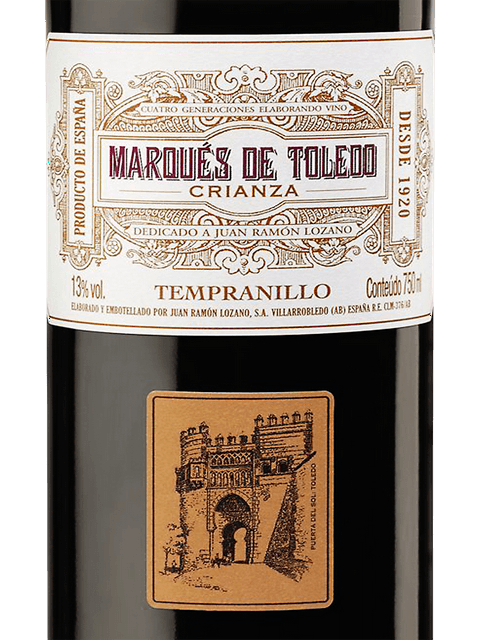 Marques de Toledo Crianza Tempranillo 2020