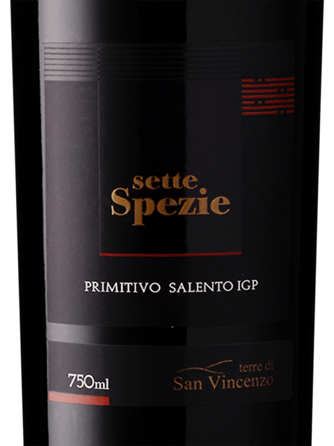 Terre di San Vincenzo Sette Spezie Primitivo Salento