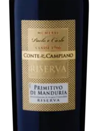 Conte di Campiano Paolo e Carlo Primitivo di Manduria Riserva 2018