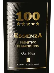 Feudi Salentini 100 Essenza Old Vines Primitivo di Manduria 2016