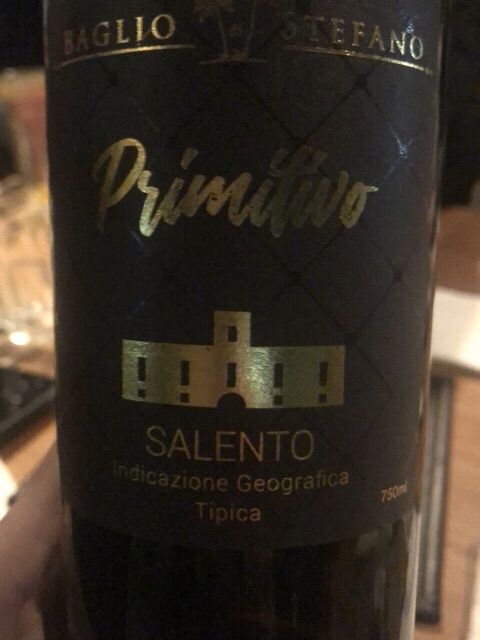 Baglio di Stefano Primitivo 2018