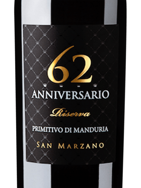 San Marzano 62 Anniversario Primitivo di Manduria Riserva 2018