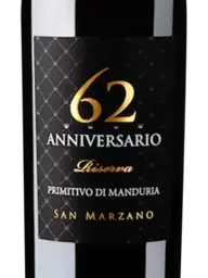 San Marzano 62 Anniversario Primitivo di Manduria Riserva 2018