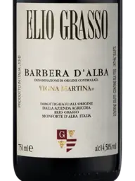 Elio Grasso Barbera d’Alba Vigna Martina 2020