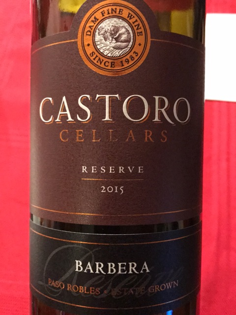 Castoro Cellars Reserve Barbera