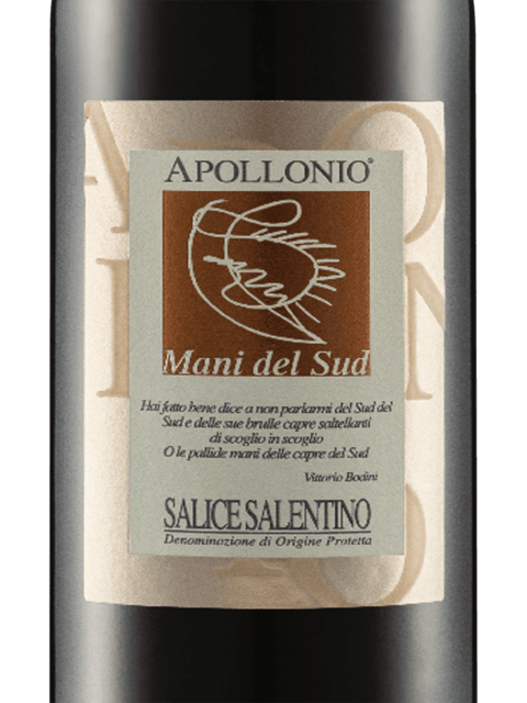 Apollonio Mani del Sud Salice Salentino 2017