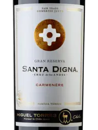 Miguel Torres Chile Santa Digna Gran Reserva Carménère 2019
