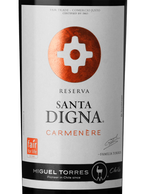 Miguel Torres Chile Santa Digna Reserva Carmenère 2021