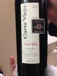 Carta Vieja Carmenère Limited Release 2017