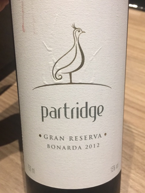 Viña Las Perdices Partridge Gran Reserva Bonarda