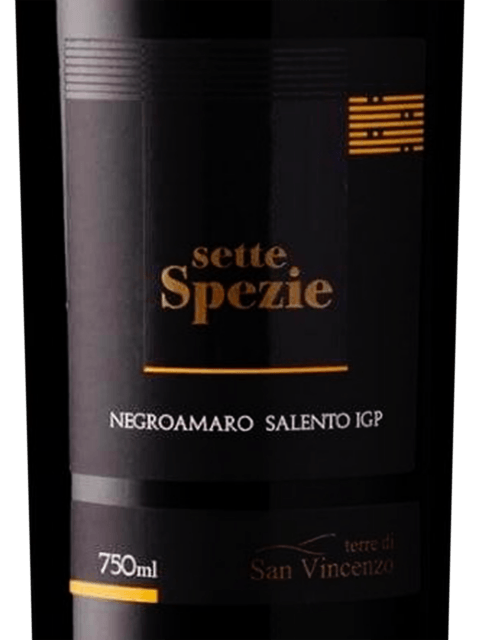 Terre di San Vincenzo Sette Spezie Negroamaro Salento 2021