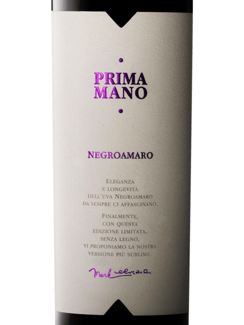 A Mano Prima Mano Negroamaro 2017