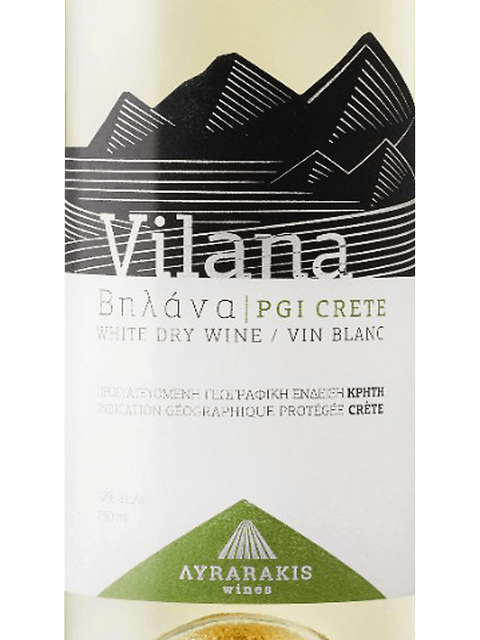 Lyrarakis Vilana Pgi Crete White Dry