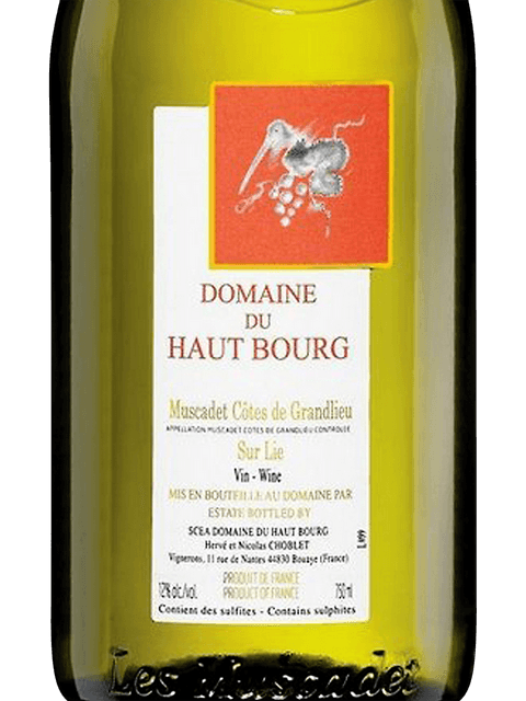 Domaine du Haut Bourg Muscadet Côtes de Grandlieu Sur Lie 2019