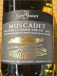 Guy Saget Muscadet De Sevre Et Maine Sur Lie 2022