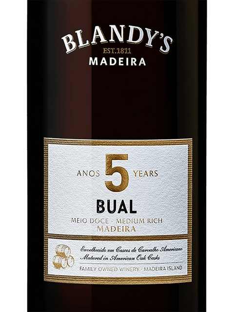 Blandy's 5 Year Old Bual Madeira (Medium Rich)