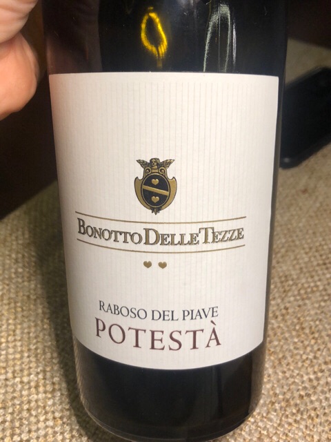 Bonotto delle Tezze Potestà Raboso del Piave 2017