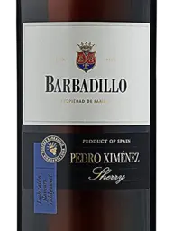 Barbadillo Pedro Ximénez Sherry