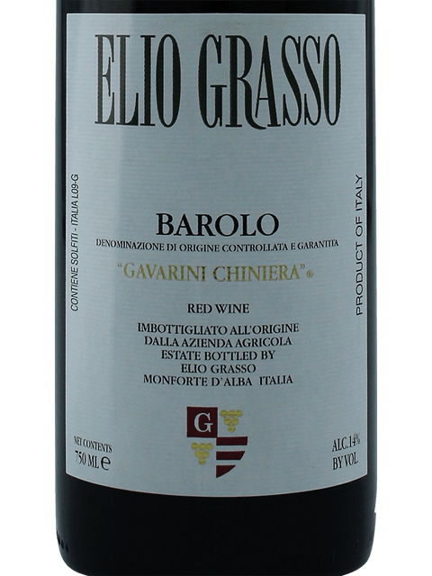 Elio Grasso Barolo Gavarini Chiniera 2018