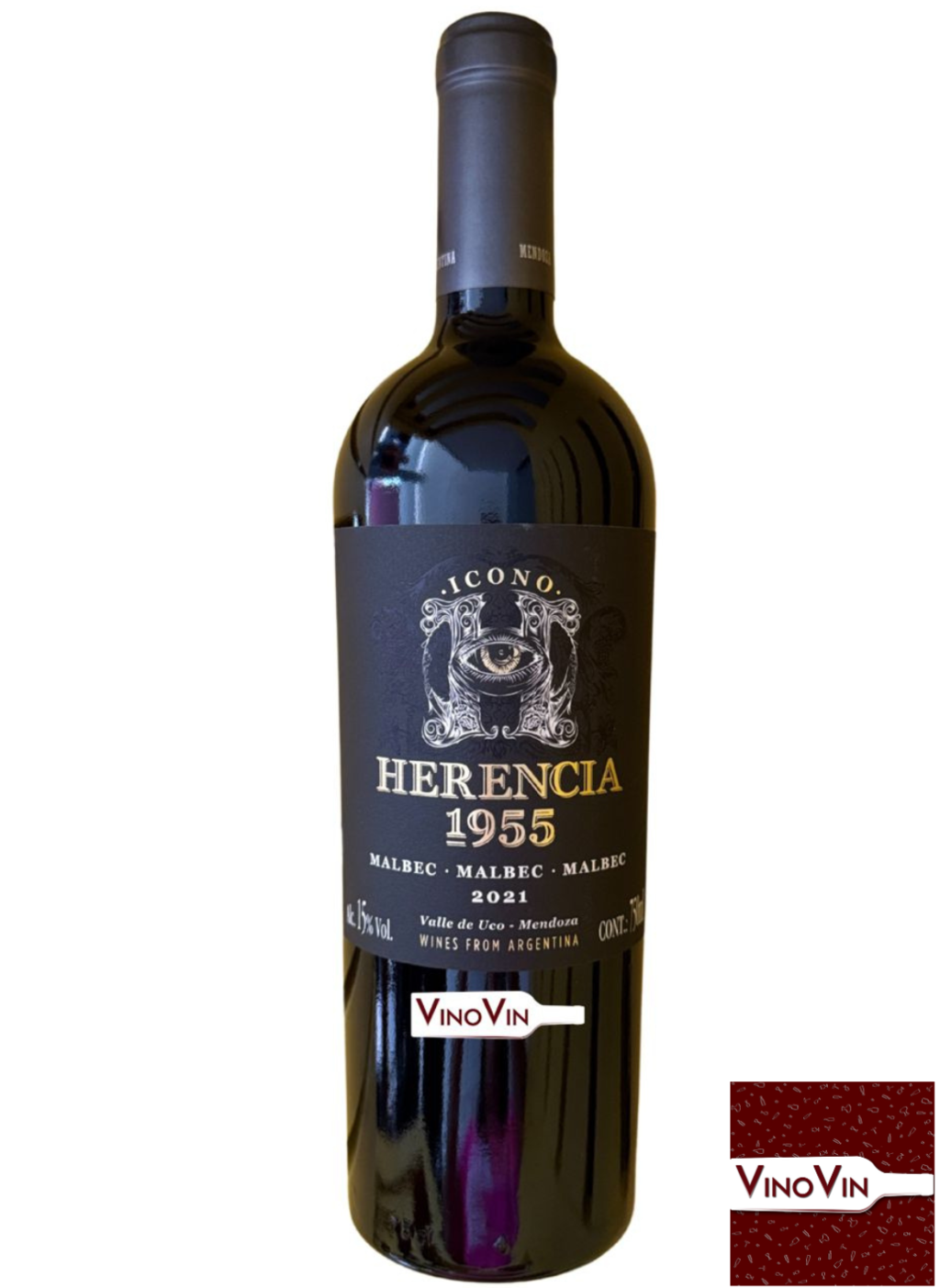 Vinho Herencia 1955 Icono Malbec Malbec Malbec 2021 - 750 ml